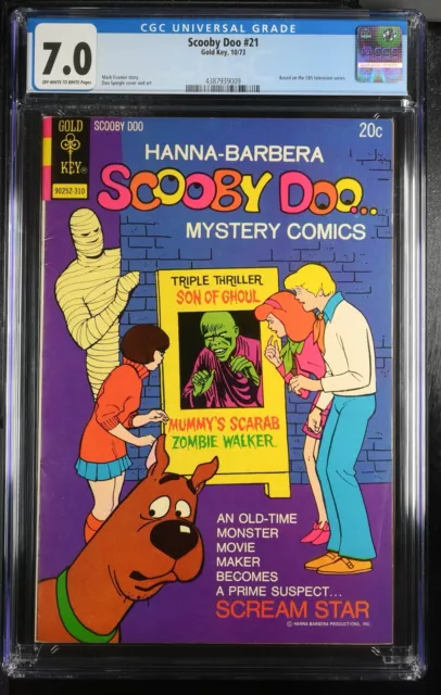 Scooby Doo #21 CGC 7.0 Gold Key 1973