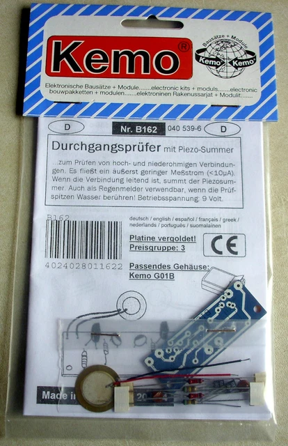 Durchgangsprüfer Mit 9V Summer - Kabeltester Mit Akustischer & Optischer Anzeige