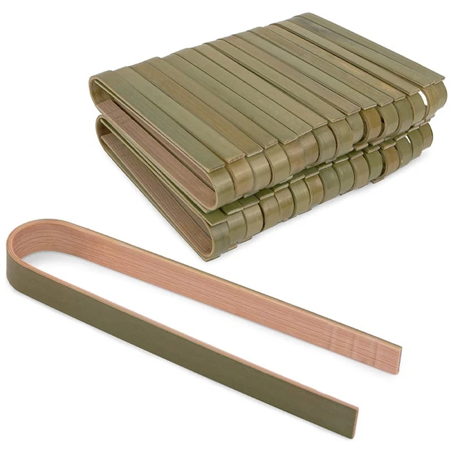 Pinces à Salade En Bois - Avec Poignée Inox - Antidérapantes Et Résistantes à La Chaleur
