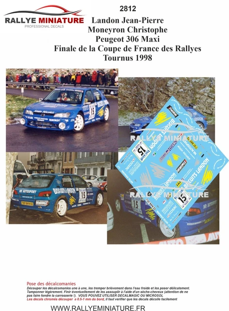 PEUGEOT 306 MAXI Rallye Loeb 2021 1/18 Solido Neuf Boite d'origine EUR