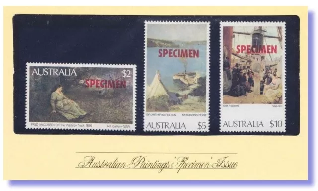 Australian 1984 Ausipex Pack Specimen Stamp set