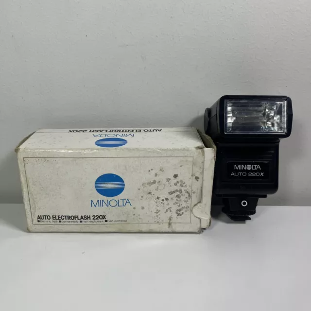 Minolta Auto 220X Flash - Untested - Good Condition