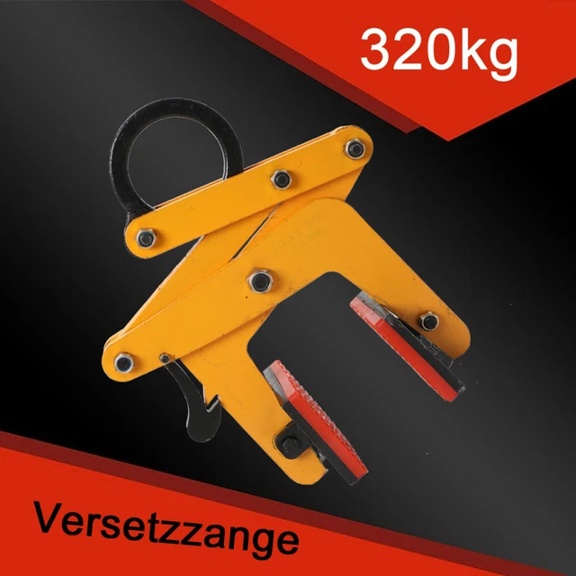 320KG Versetzzange Bordsteinzange Hebezange Bordstein Bordsteinträger Steinzange