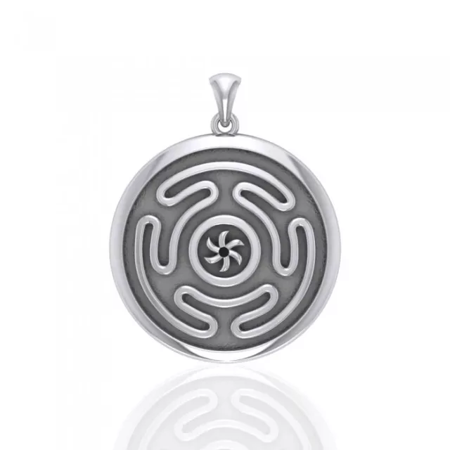 Oberon Zell Hecate's Roue .925 Pendentif Argent Massif Par Peter Stone Bijoux