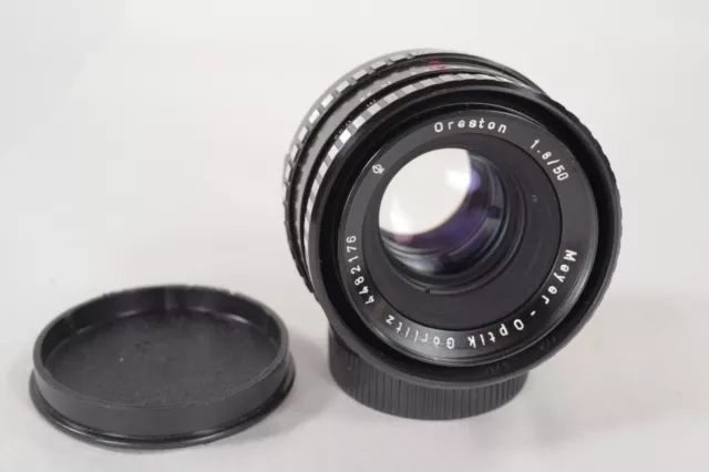 Meyer Optik Grolitz Oreston 50mm f1.8 M42 Double Zebra Lens, SHARP, Serviced