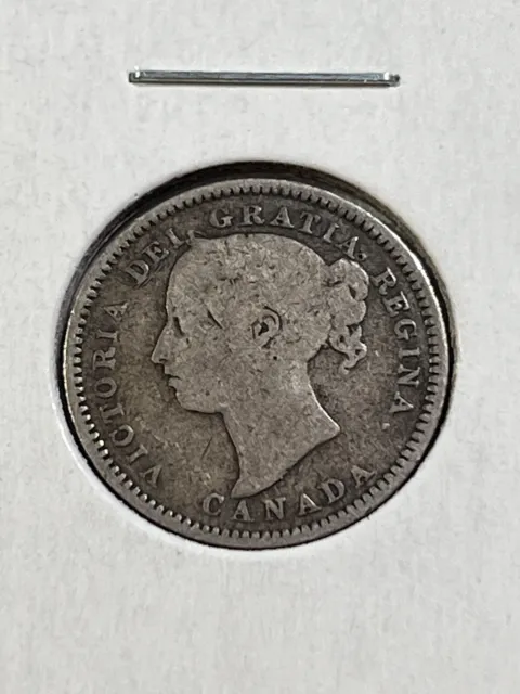 1888 Canada 10 Cents Silver Coin Low Mintage