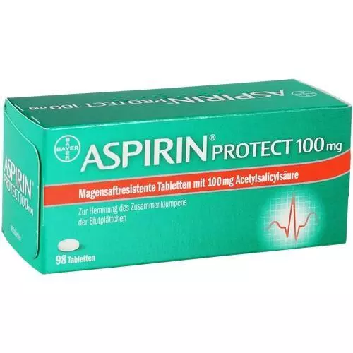 ASPIRIN Protect 100 mg magensaftresistente Tabletten 98 St PZN 6706155