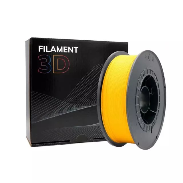 Filamento PLA 3D - Diametro 1,75mm - Bobina 1kg - Colore Giallo