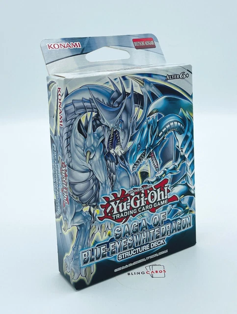Yu-Gi-Oh Structure Deck Yu-Gi-Oh! Saga Of Blue-Eyes White Dragon Structure  Deck - Includes 40 Cards, Mat, Rulebook & Guide