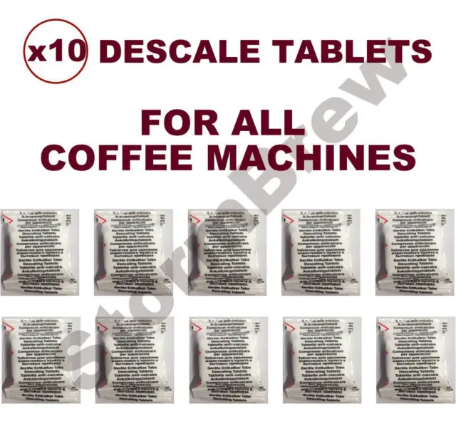 5/10 Descale Descaling Tablets For Dolce Gusto, Tassimo Nespresso Coffee Machine