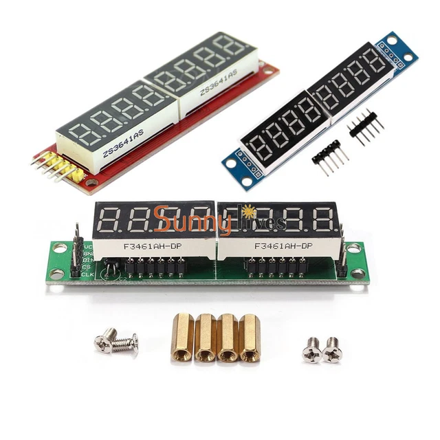 Modulo Display LED 4 Digit 7 Segmenti - Con Controller TM1637, 5V, Per Orologi E Progetti Elettronici