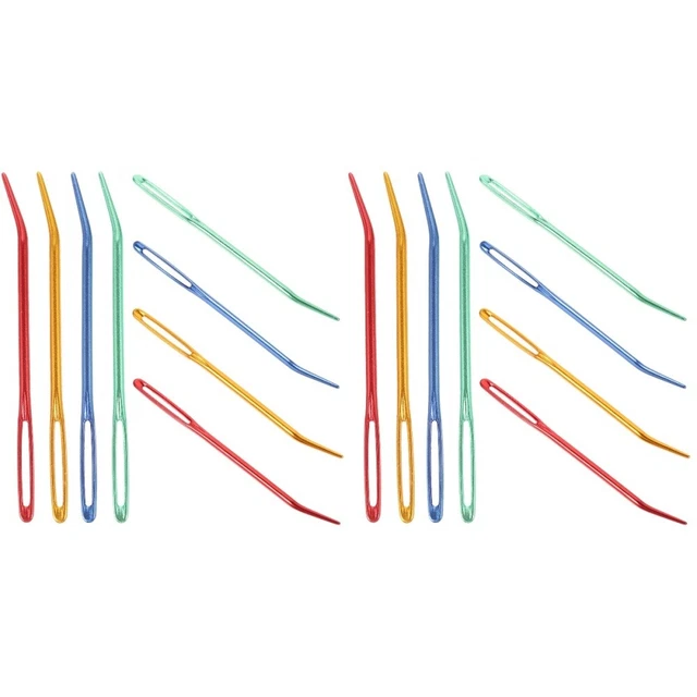 16 pcs Convenient Yarn Needles Multi-function Darning Needles Large-Eye Blunt