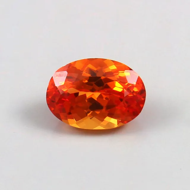 AAA 3.40 Ct Natural Ceylon Orange Fanta Sapphire Oval Shape Cut Loose Gemstone 2