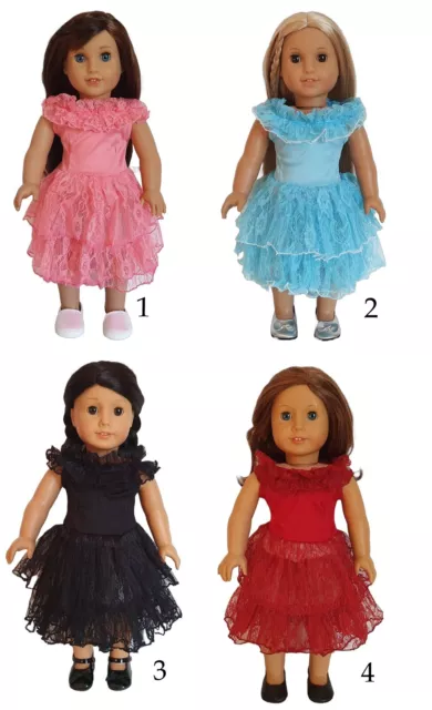 Doll Clothes Dress fit 18 American Girl Dolls Maplelea ChB