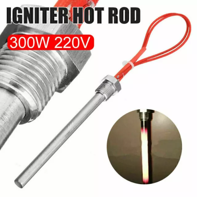 220V 300W 150x10mm Edelstahl Hot Rod Einkopf Heizstab Heizelement Heizpatro F2E1