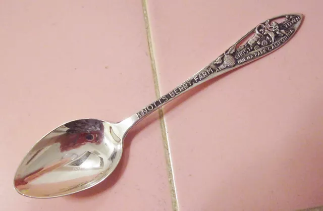 Sterling Silver Souvenir Spoon Knott's Berry Farm Buena Park Calif Ghost Town