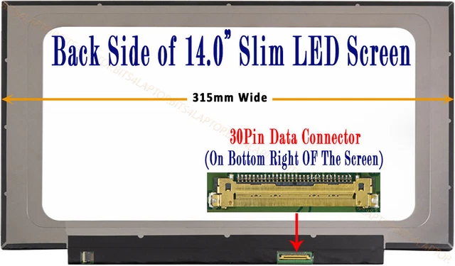 Compatible For NV140FHM-N3K 14" IPS LED LCD Laptop Screen FHD Narrow Display