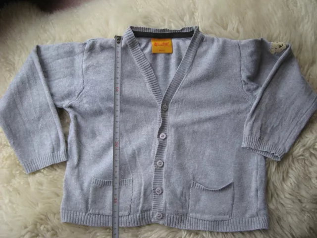 STEIFF® leichte Strickjacke JungenJacke grau  Gr.98/3J