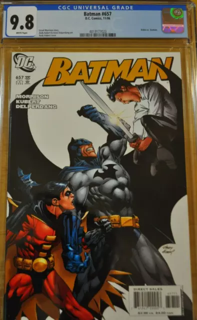 🔥Batman #657 Cgc 9.8 Nm 2006 Dc Comics Morrison Kubert 1St Son Damian No 655🔥