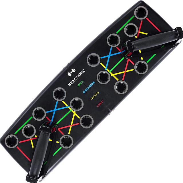 Tabla De Flexiones Plegable - Base Antideslizante, Mangos Ergonómicos, Ajuste Multiángulo - Para Entrenamiento En Casa