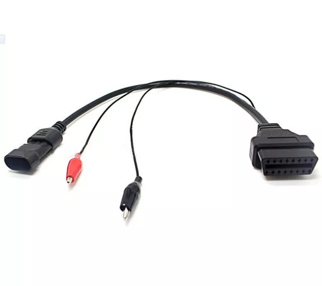 Fiat 3 Pin OBDII OBD2 Plug Diagnose Adapter Kabel Stecker Alfa DHL 2