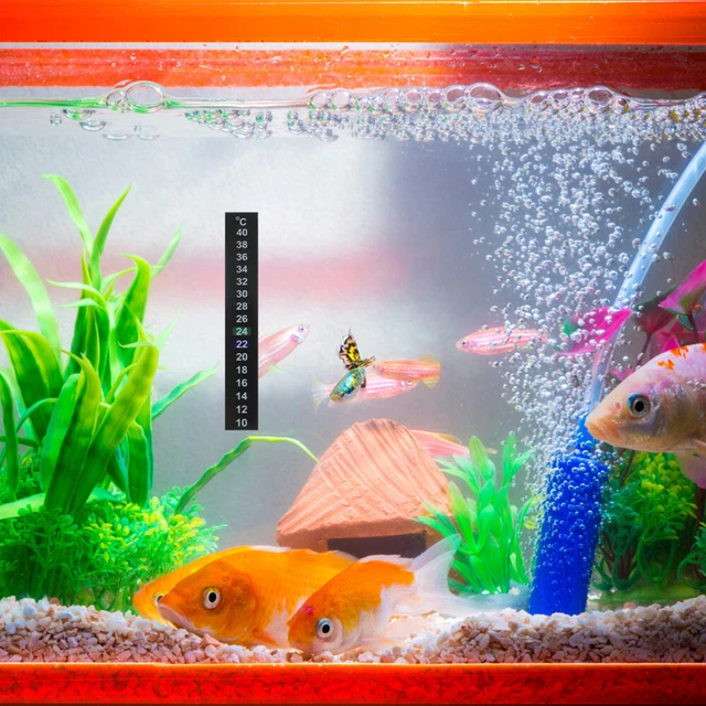 15 tiras termómetro de acuario interior digital pegar fiebre bebé