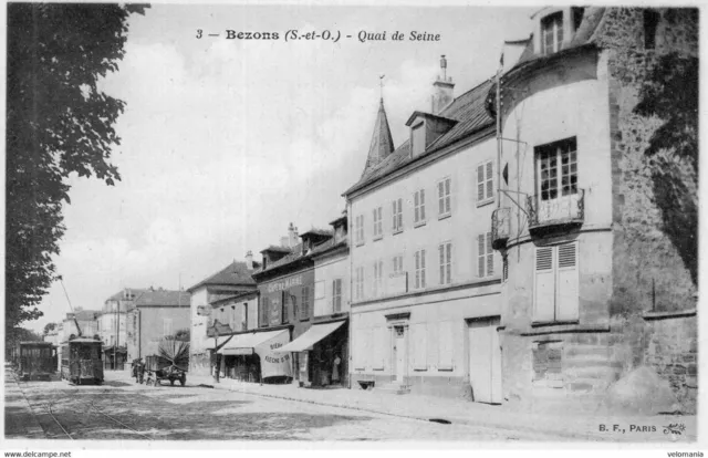 S5233 cpa 95 Bezons - Quai de Seine