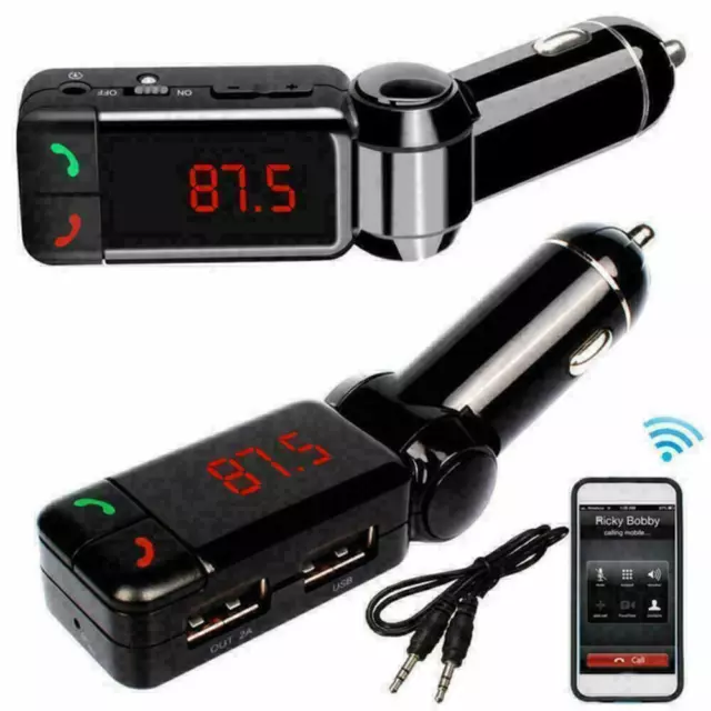 LCD Car Kit Bluetooth FM-Transmitter MP3-Player 3,5 mm