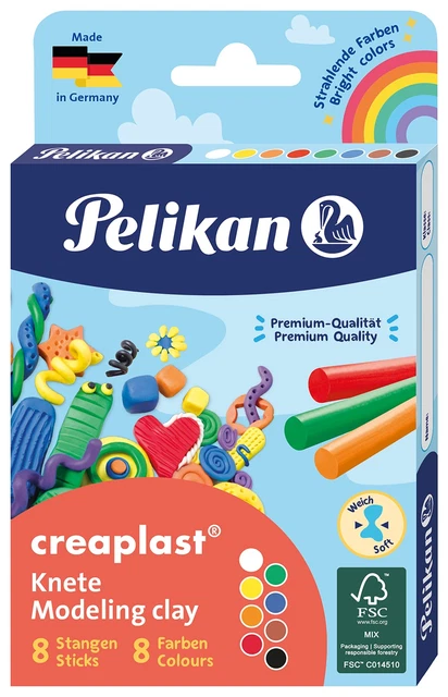 Pelikan 606035 Creaplast Clay, Multicoloured 1 Pack