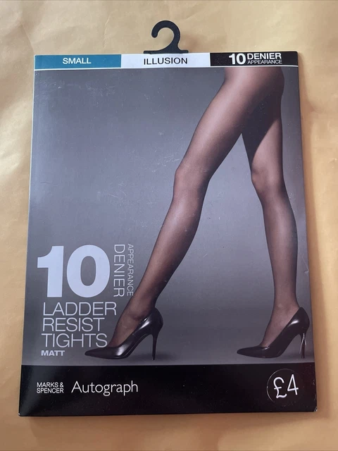 2 Pair Pack 10 Denier Body Smoothing Tights, M&S Collection