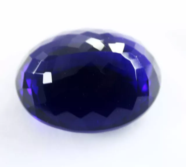 55 Ct Natural Tanzanite Loose Gemstone Deep Blue Oval Cut CERTIFIED Huge Size 2