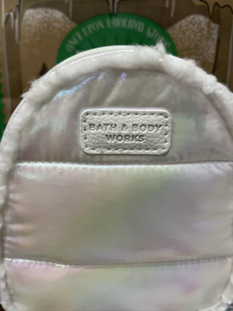 NWT 2023 Bath & Body Works IRIDESCENT PUFFER 🎒 COSMETIC Bag BACKPACK Great GIFT 2