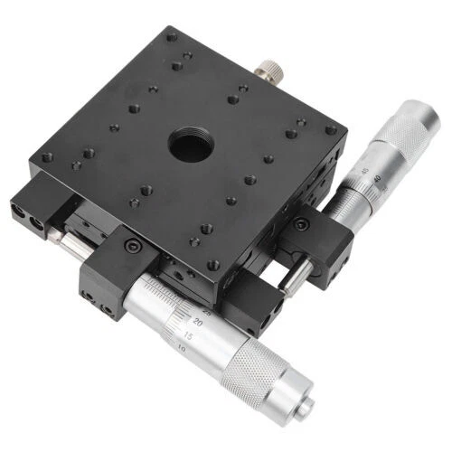 XY Micrometer Fine Tuning Platform Manual Tuning Roller Linear Stage 80*80*40mm