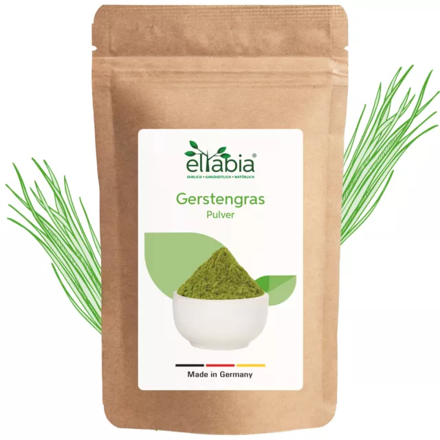 Gerstengraspulver 1kg | Rohkost Gerstengras Pulver aus EU | 100% ohne Zusätze