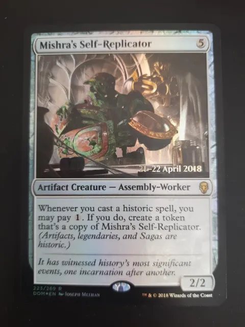 Mtg - Foil Mishra's Self-Replicator Dominaria Prerelease Ex Magic The Gathering