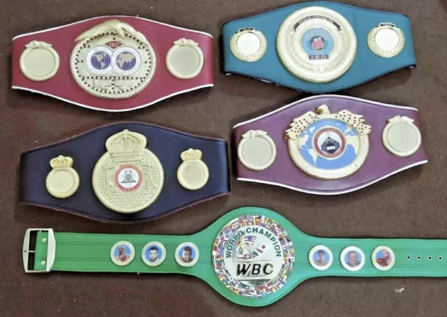 NEW WBC WBA WBO IBF IBO Championships Boxing Belt Replica adult size 5 Belts