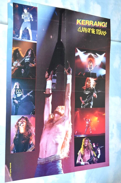CLASH OF THE TITANS original 23" X 17 magazine glossy ART double sided poster