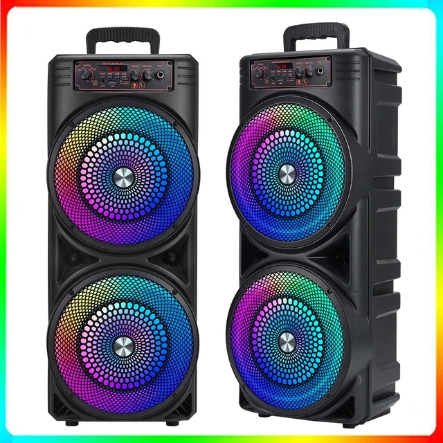 8.5& LED OUTDOOR Party Wireless Bluetooth Speakers With Microphone FM ...
