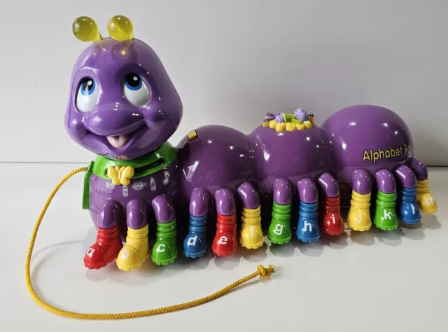 Leapfrog Alphabet Pal Caterpillar Educational Toy Pull Along Toy 2001 *Working*