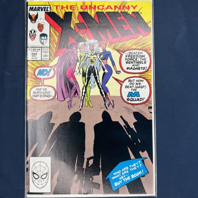 Uncanny X-Men #244 First Appearance Of Jubilee Marvel Comics 1989