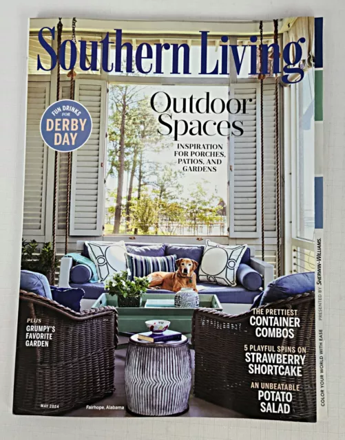 SOUTHERN LIVING MAGAZINE May 2024 Derby Day Fun Drinks Outdoor Spaces