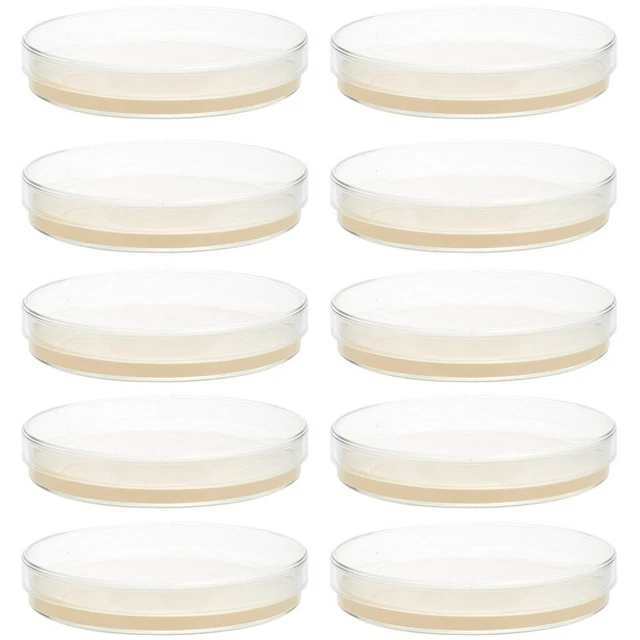 10Pcs Prepoured Agar Plates Petri Dishes with Agar Science Experiment Supplies