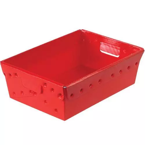 Myboxsupply 45.7x33x15.2cm Rouge Espace Âge Totes, 6 Par Étui