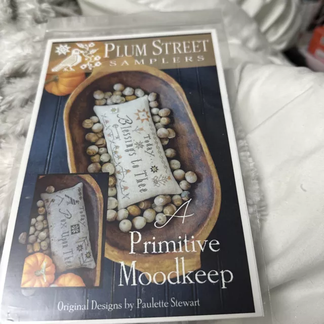 BN Plum Street Samplers Primitive Moodkeep Cross Stitch Chart