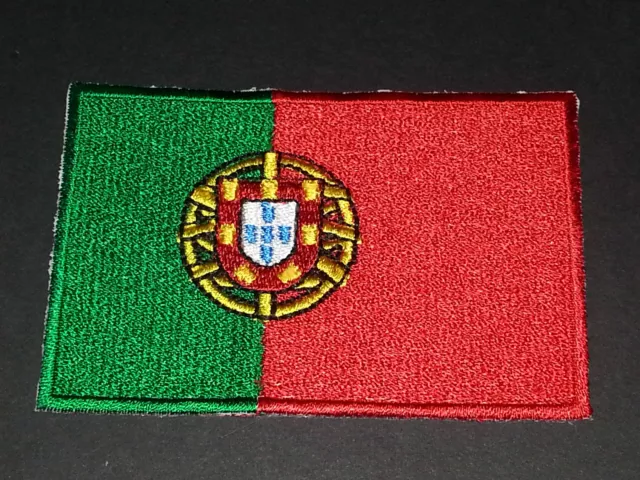 National World Country Embroidered Flag Sew/Iron On Patch:- Portugal