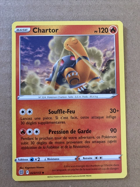 Chartor POKEMON CHARTOR 23/172 EB09 Epee and Shimmering Stars Shield VF French ...