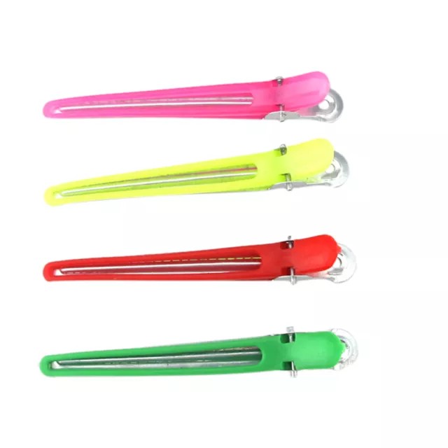 12pcs Colorful Hairdressing Salon Sectioning Clips Clamps Hair Styling Grip B#km 3