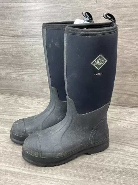 The MUCK Boot Company Men's Waterproof Soft Toe Chore Classic Tall Boot Size 9