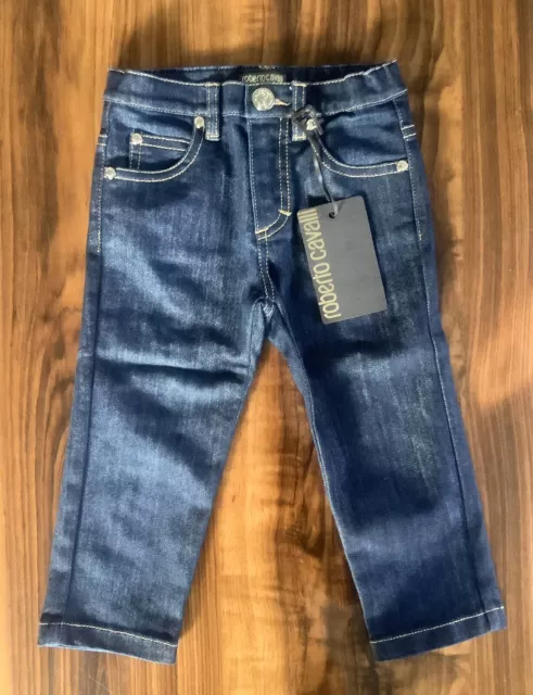 Roberto Cavalli Baby Girl’s Denim Designer Blue Jeans 18 Months Brand New