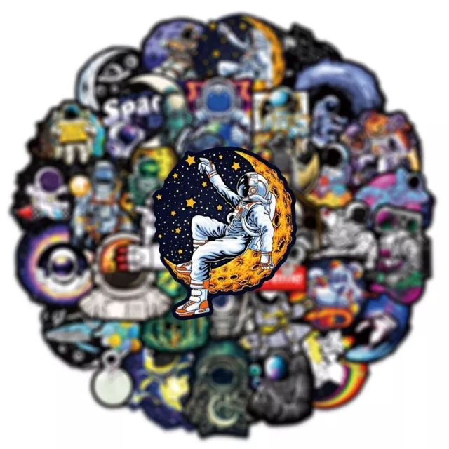 50pcs Outer Space Stickers Lot Scrapbooking Laptop Luggage Car Bomb Decal Vinyl 2